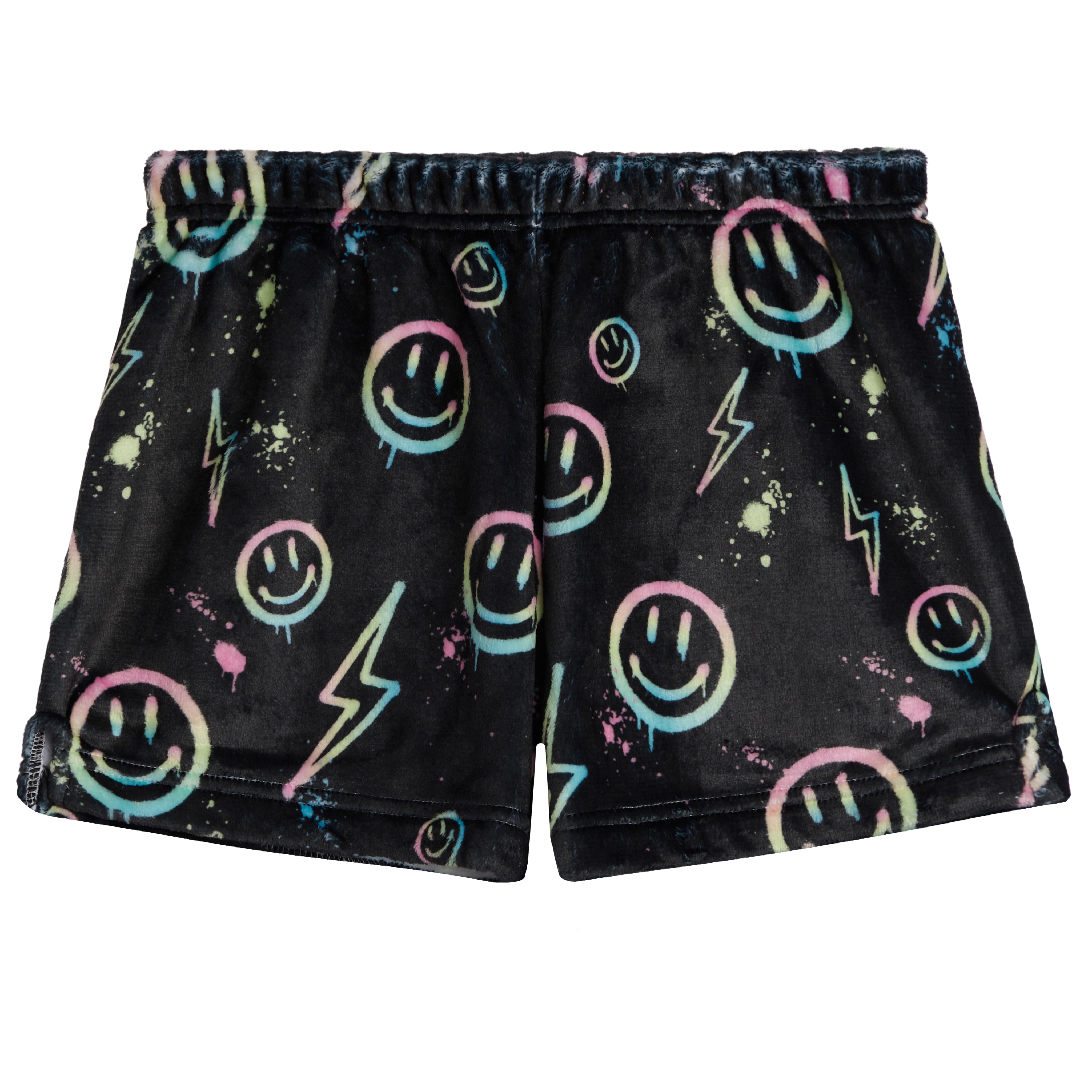 Smiley Lightening Bolt Plush Short - Denny's