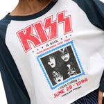 Kiss Tiger Stadium Long Sleeve Raglan Tee - Denny's