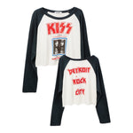 Kiss Tiger Stadium Long Sleeve Raglan Tee - Denny's
