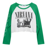 Nirvana Nevermind Crop Tee - Denny's