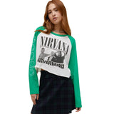 Nirvana Nevermind Crop Tee - Denny's