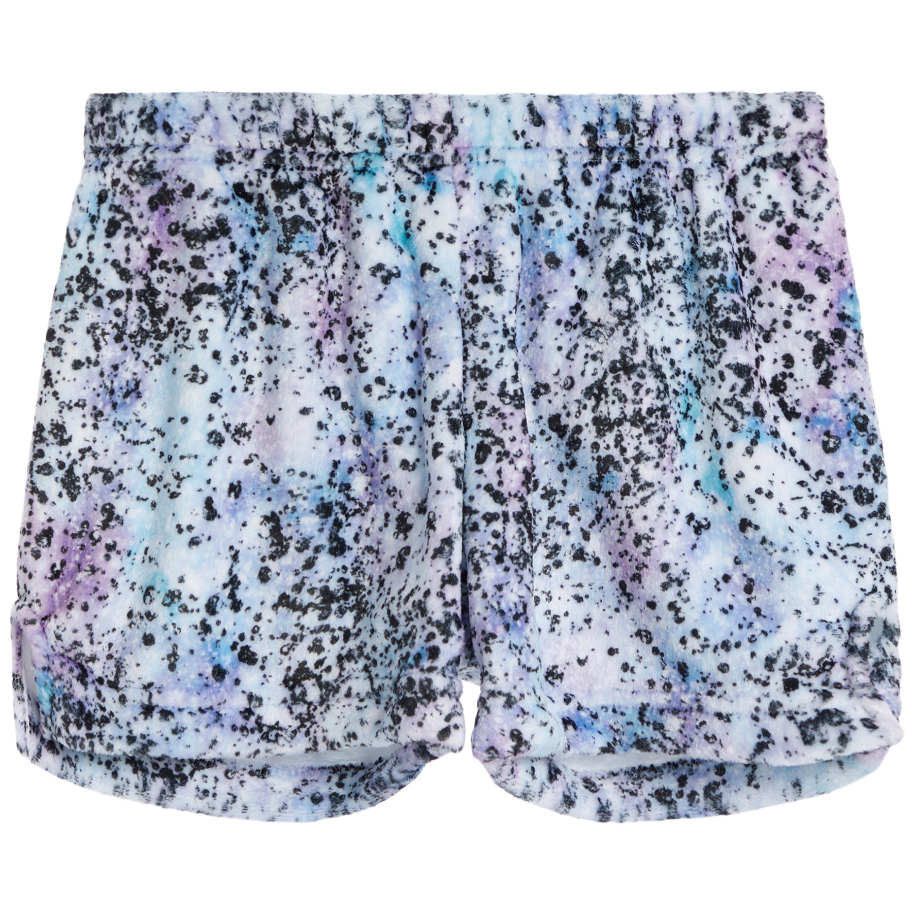 Blue Splatter Fuzzy Short - Denny's