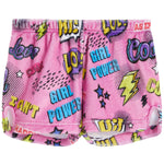 Comic Print Fuzzy Short - Denny's