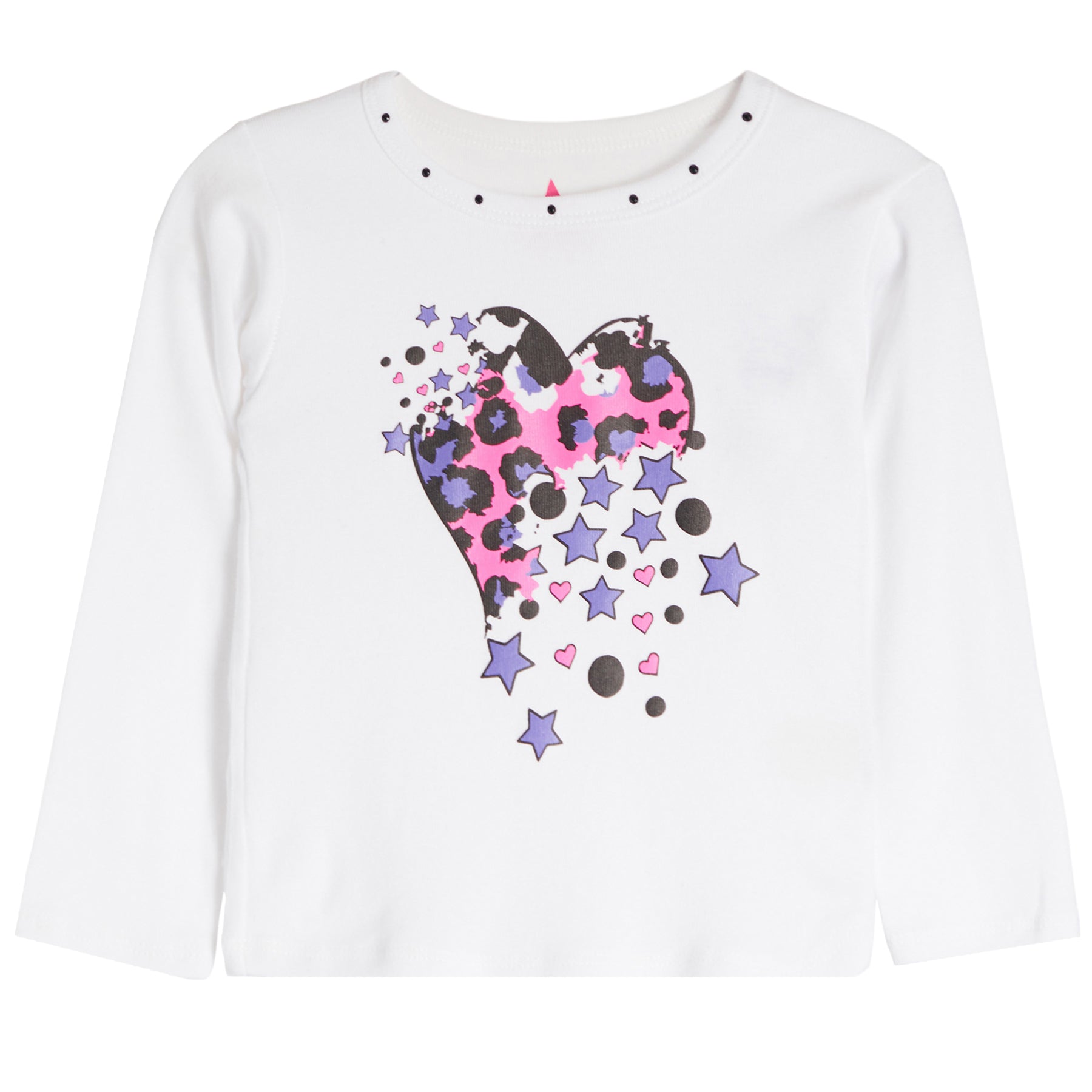 Leopard Heart Stars Tee - Denny's