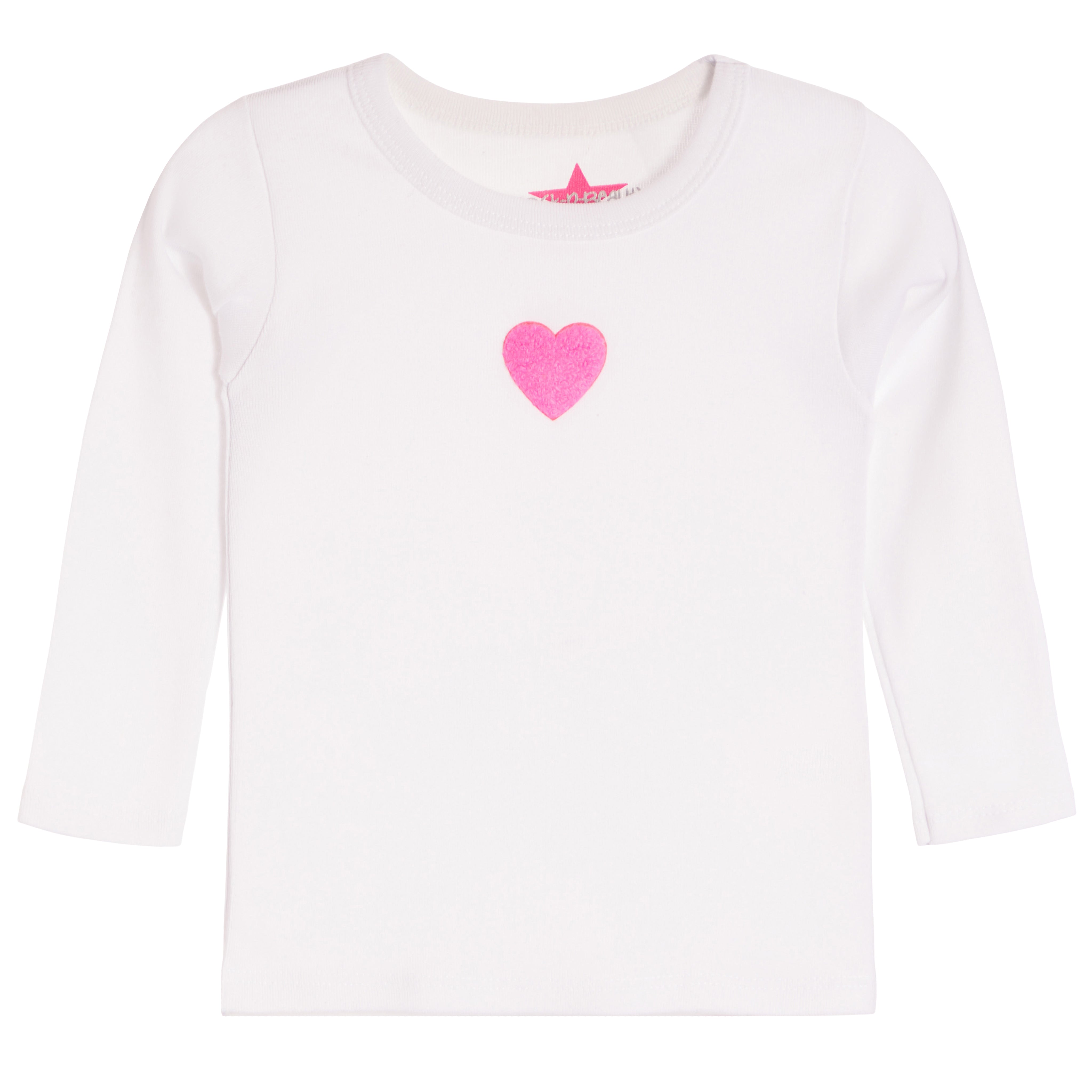 Long Sleeve Chenille Heart Tee - Denny's