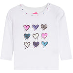 Drippy Hearts Long Sleeve Tee - Denny's