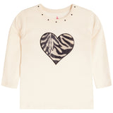 Zebra Stud Heart Tee - Denny's