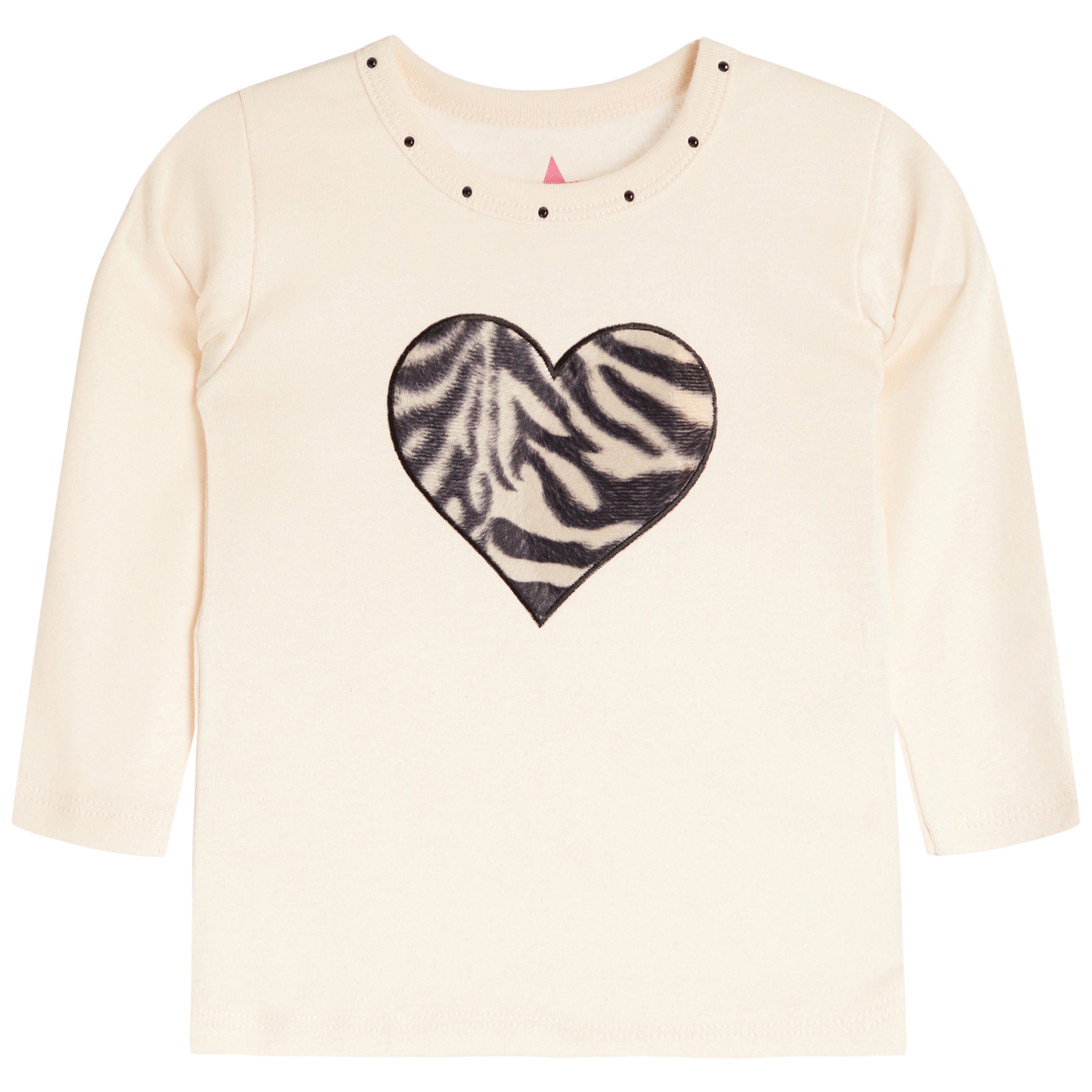Zebra Stud Heart Tee - Denny's