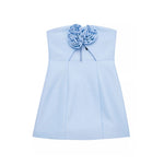 Luna Rosettes Strapless Dress - Denny's