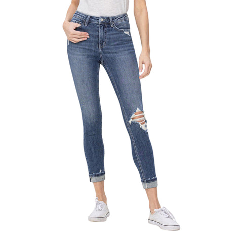 Hight Rise Distressed Skinny - Denny's