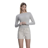 Mid Rise Stripe Short