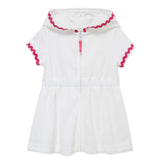 Zip Coverup With Pink Stitching