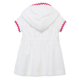 Zip Coverup With Pink Stitching