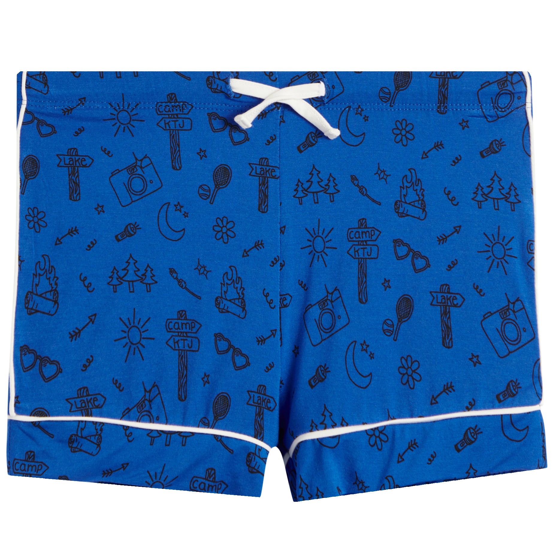 Camp Doodle Short Set Blue