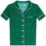 Camp Doodle Short Set Green