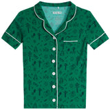 Camp Doodle Short Set Green