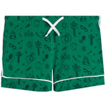 Camp Doodle Short Set Green