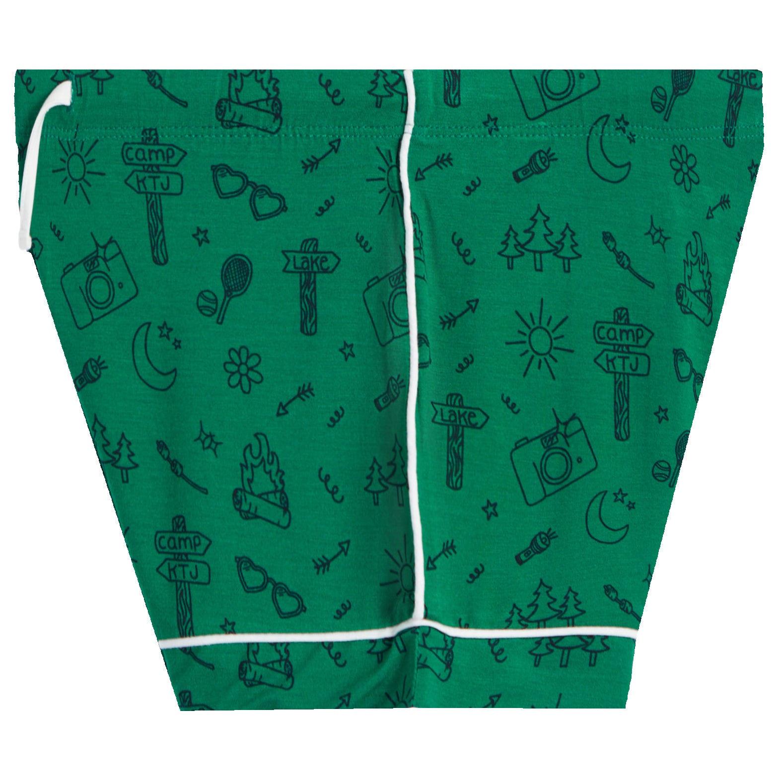 Camp Doodle Short Set Green