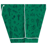 Camp Doodle Short Set Green