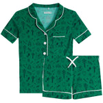 Camp Doodle Short Set Green