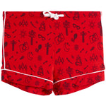 Camp Doodle Short Set Red