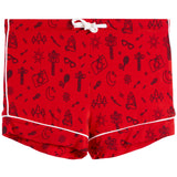 Camp Doodle Short Set Red