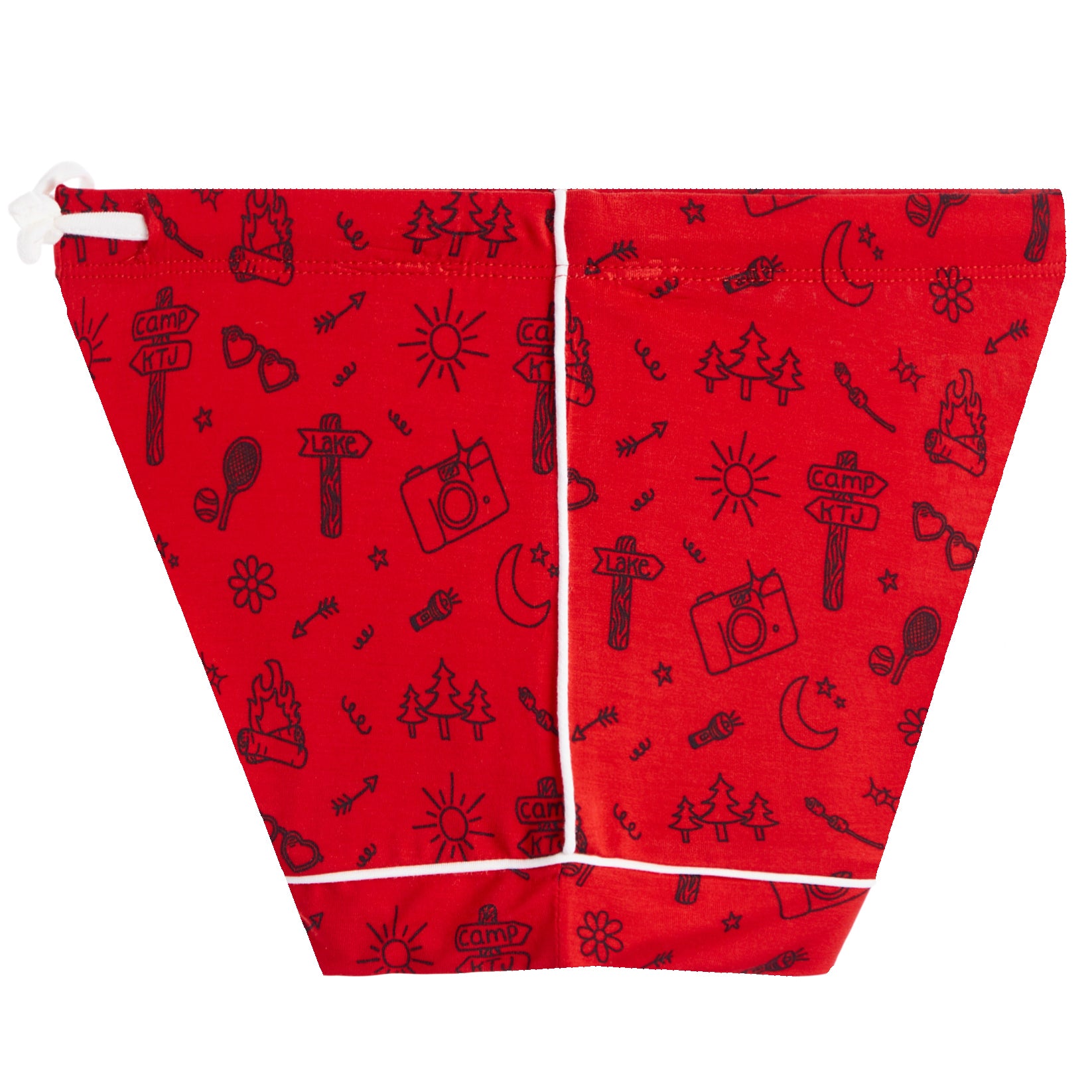 Camp Doodle Short Set Red