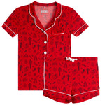 Camp Doodle Short Set Red