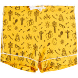Camp Doodle Short Set Yellow