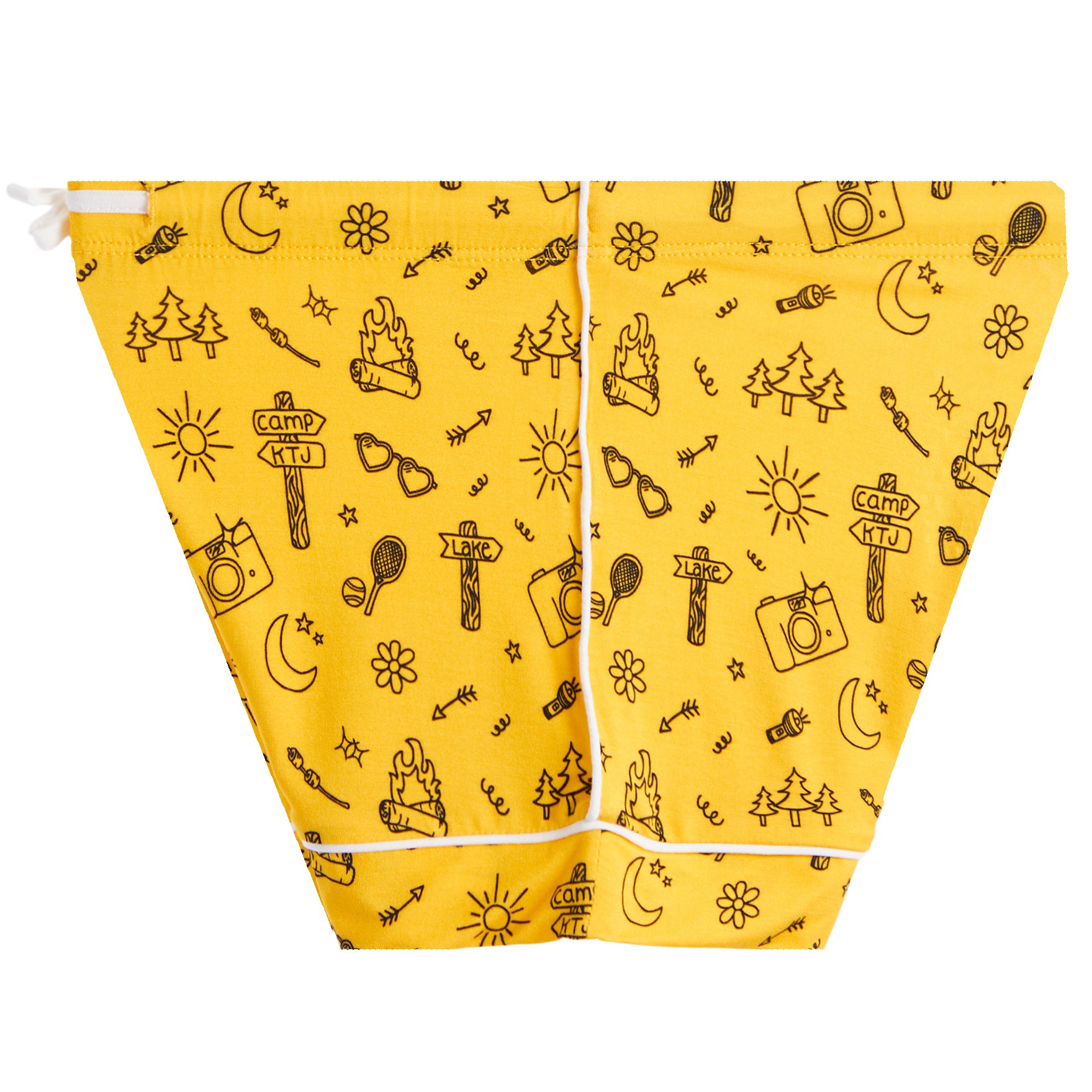 Camp Doodle Short Set Yellow