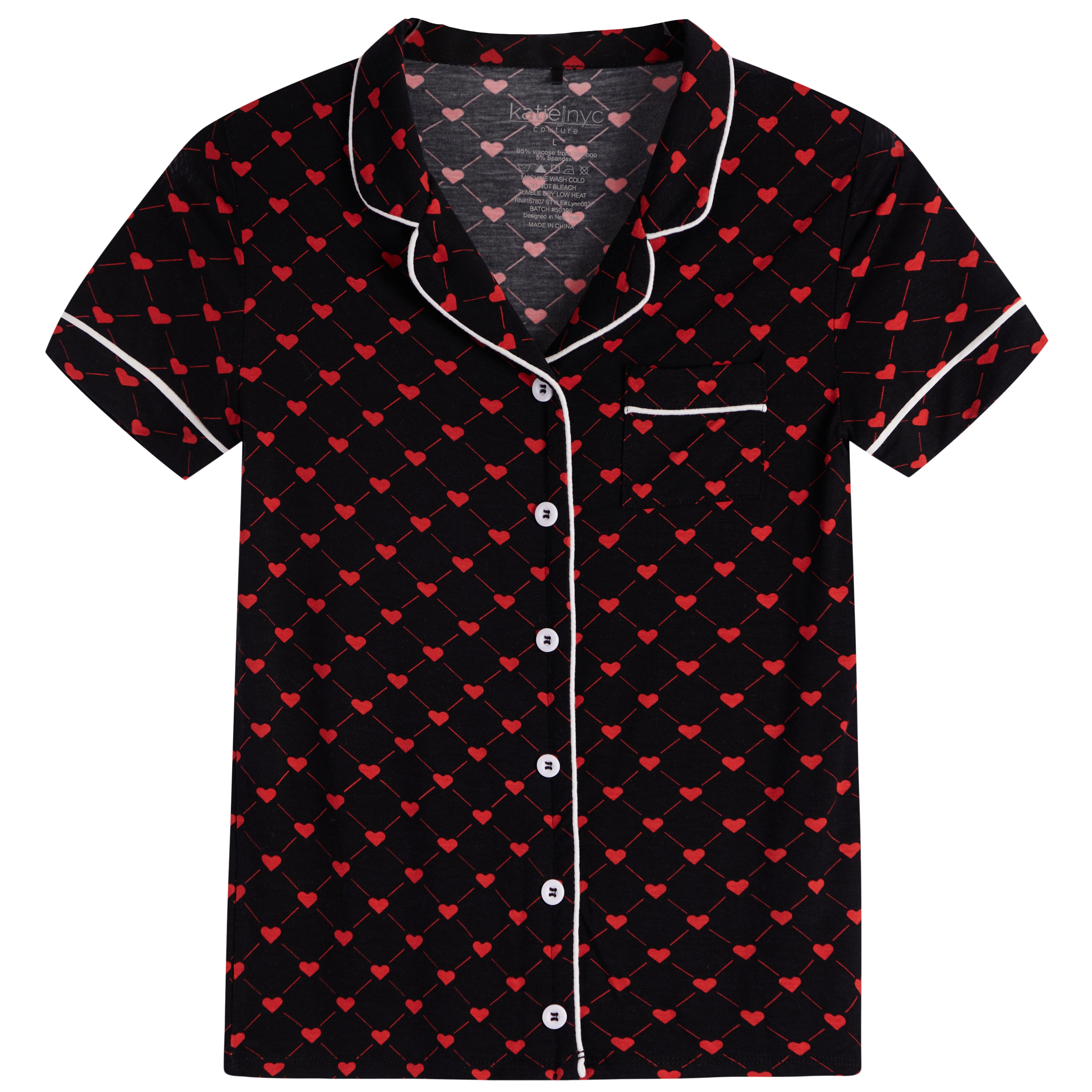 Red Hearts Short Set - Denny's