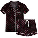 Red Hearts Short Set - Denny's