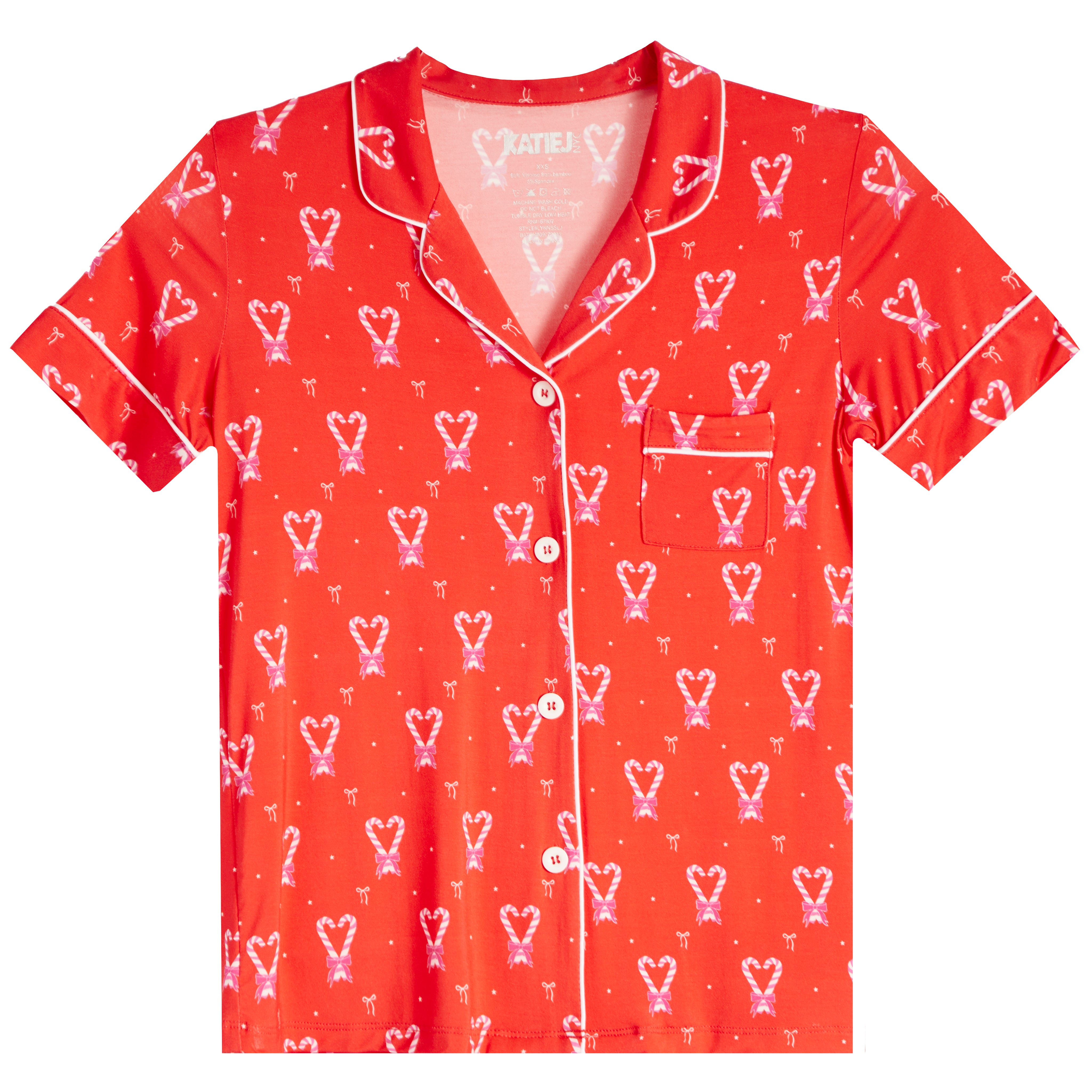 Tween Candy Cane Heart Short Set - Denny's
