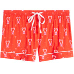 Tween Candy Cane Heart Short Set - Denny's