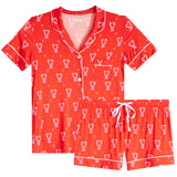 Tween Candy Cane Heart Short Set - Denny's