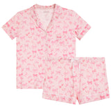 Bows On Pink Short Set