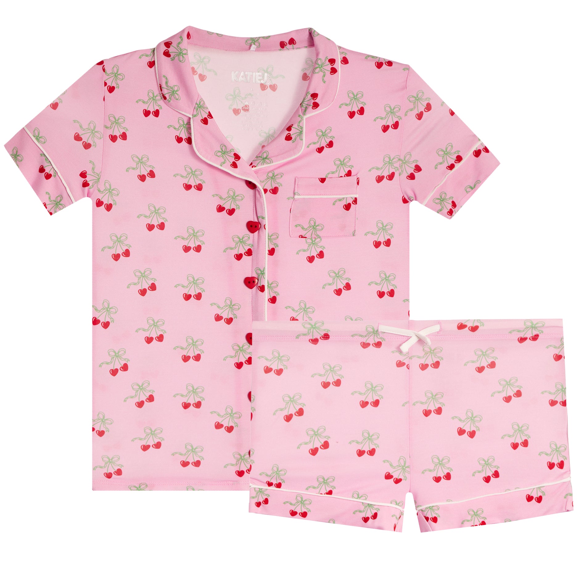 Cherry Bows Short Set Jr - Denny's