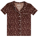 Chocolate Floral Short Set Junior - Denny's