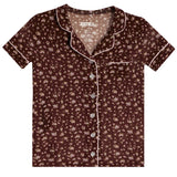 Chocolate Floral Short Set Junior - Denny's