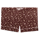 Chocolate Floral Short Set Junior - Denny's