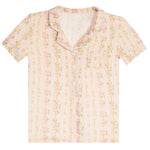 Shabby Floral Stripe Short Set - Denny's