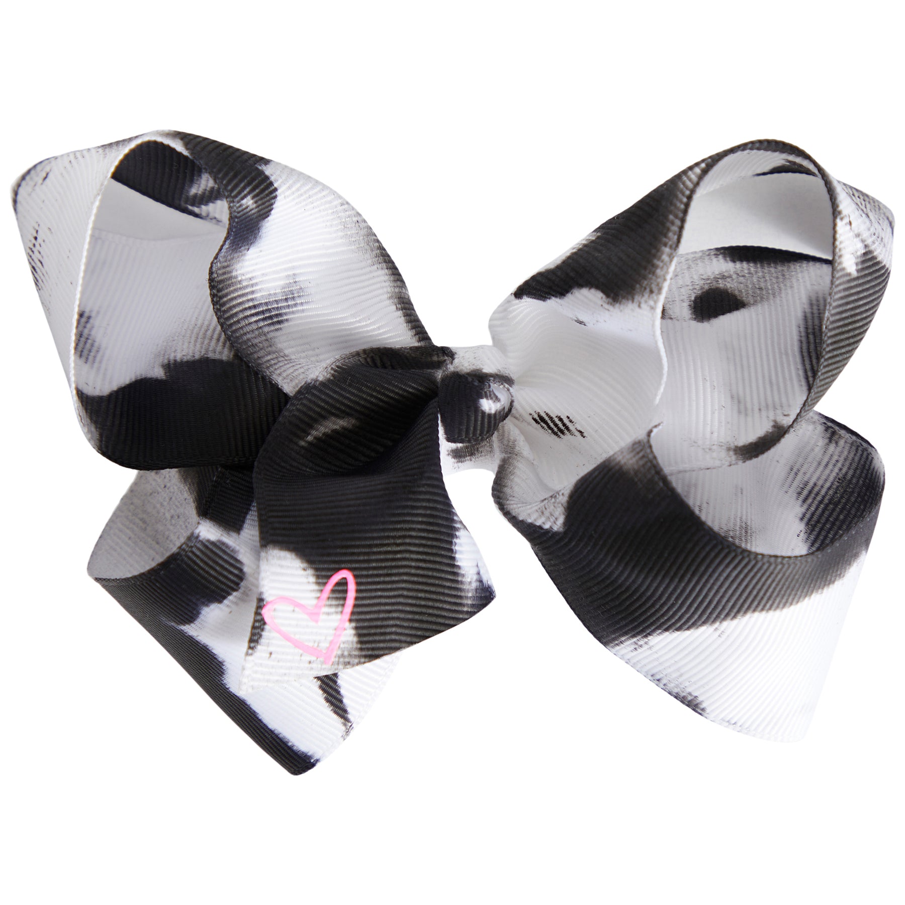 4in Heart Marble Bow - Denny's