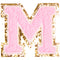 M Varsity Chenille Letter Sticker Patch - Denny's