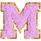 M Varsity Chenille Letter Sticker Patch - Denny's