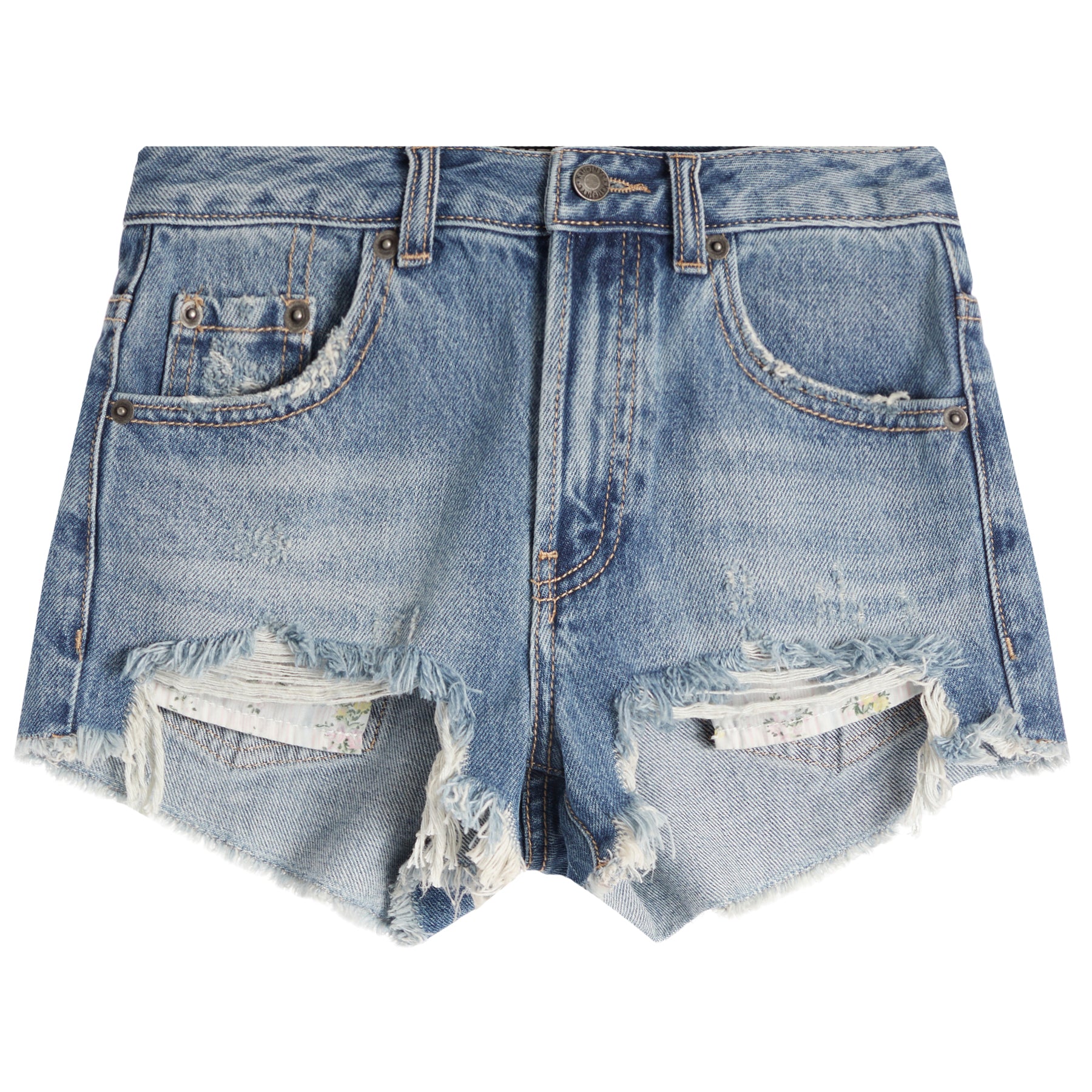 Malibu Printed Pocket Denim Short