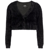 Mara Fuzzy Crop Cardigan - Denny's
