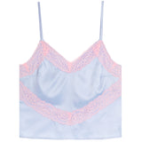 Margot Satin Lace Trim Tank