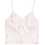 Margot Romantic Rose Lace Trim Tank