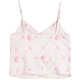 Margot Romantic Rose Lace Trim Tank