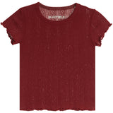 Marina Pointelle Short Sleeve Top